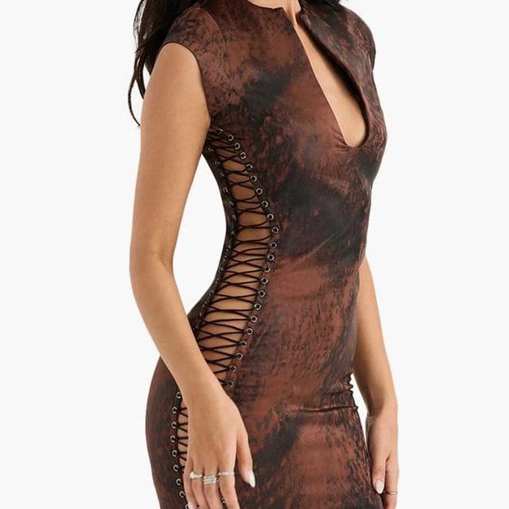 House of CB brown dress